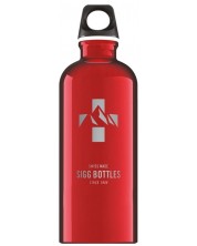 Бутилка за вода Sigg Mountain - червена, 0.6 L